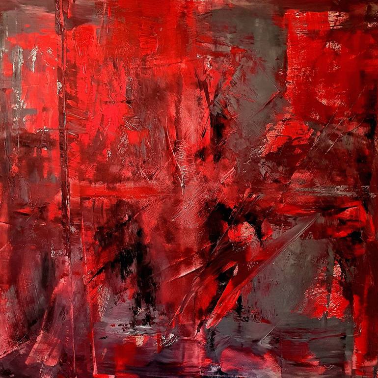 Original Abstract Expressionism Abstract Painting by Sophie Mangelsen