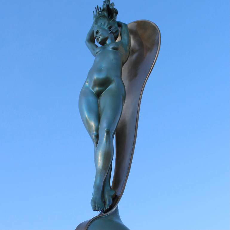 Original Art Nouveau Classical Mythology Sculpture by Ralph Bienert