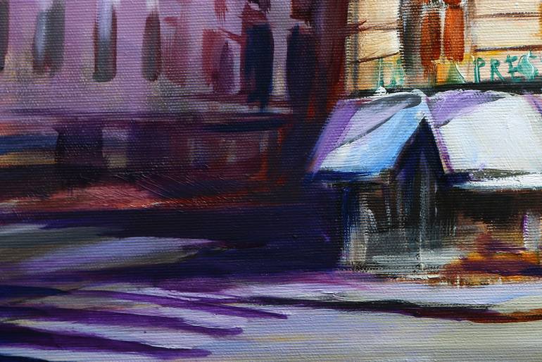 Original Documentary Architecture Painting by Edvard Karczmarski