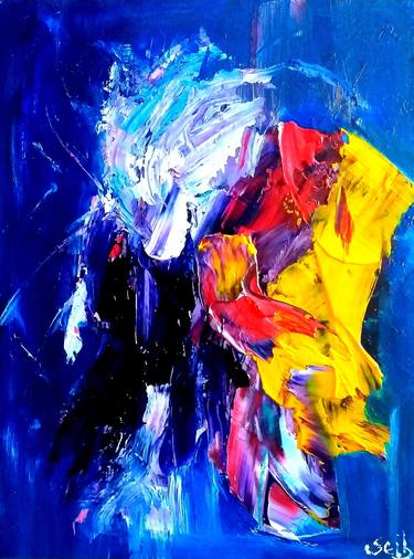 Original Abstract Expressionism Abstract Paintings by Mariano Seib
