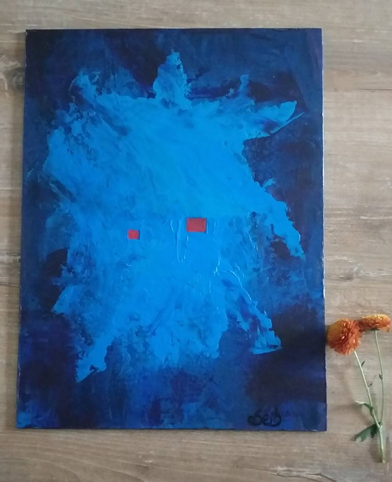 Original Abstract Expressionism Abstract Painting by Mariano Seib