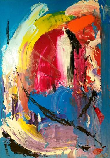 Original Abstract Expressionism Abstract Paintings by Mariano Seib