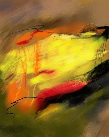 Print of Abstract Expressionism Abstract Digital by Mariano Seib