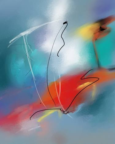 Print of Abstract Expressionism Abstract Digital by Mariano Seib