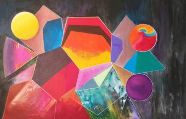 Print of Geometric Paintings by Mariano Seib
