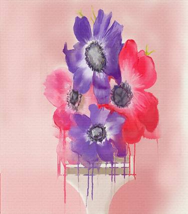 Print of Fine Art Floral Digital by Mariano Seib