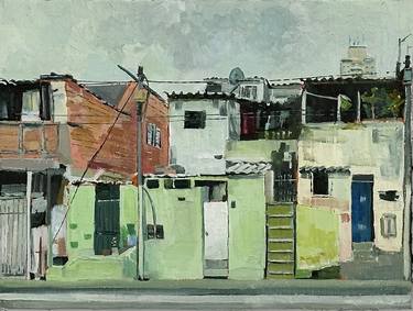 Original Figurative Architecture Paintings by Julien Porisse