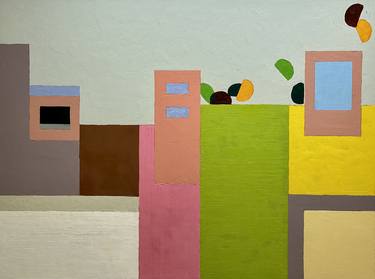 Original Abstract Architecture Paintings by Julien Porisse