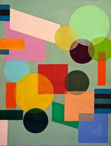 Original Abstract Geometric Paintings by Julien Porisse