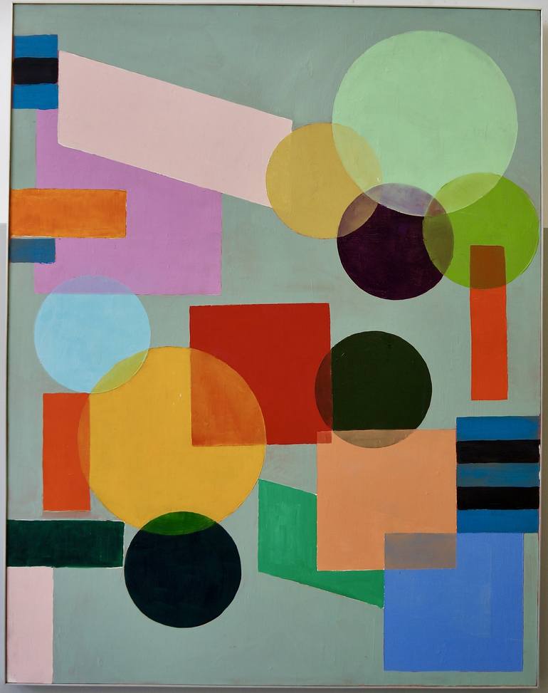 Original Abstract Geometric Painting by Julien Porisse