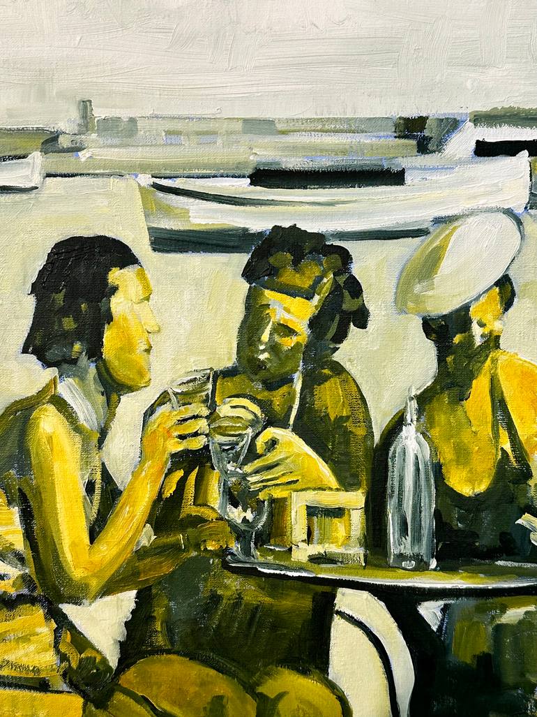 Original Figurative Beach Painting by Julien Porisse