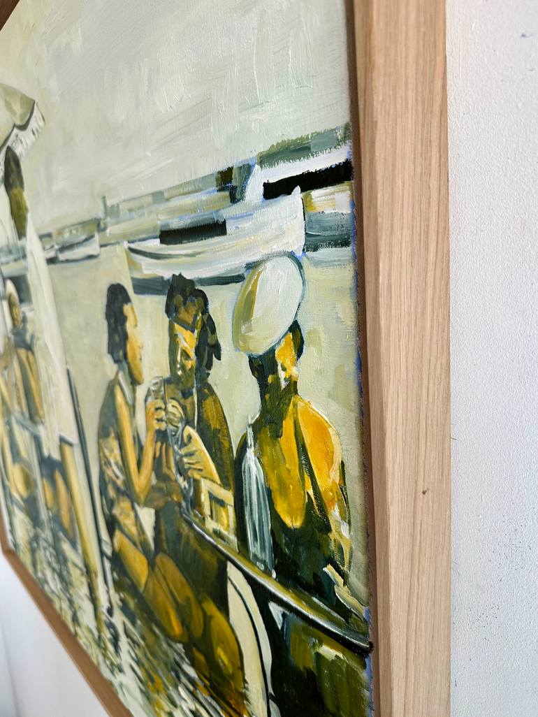 Original Figurative Beach Painting by Julien Porisse