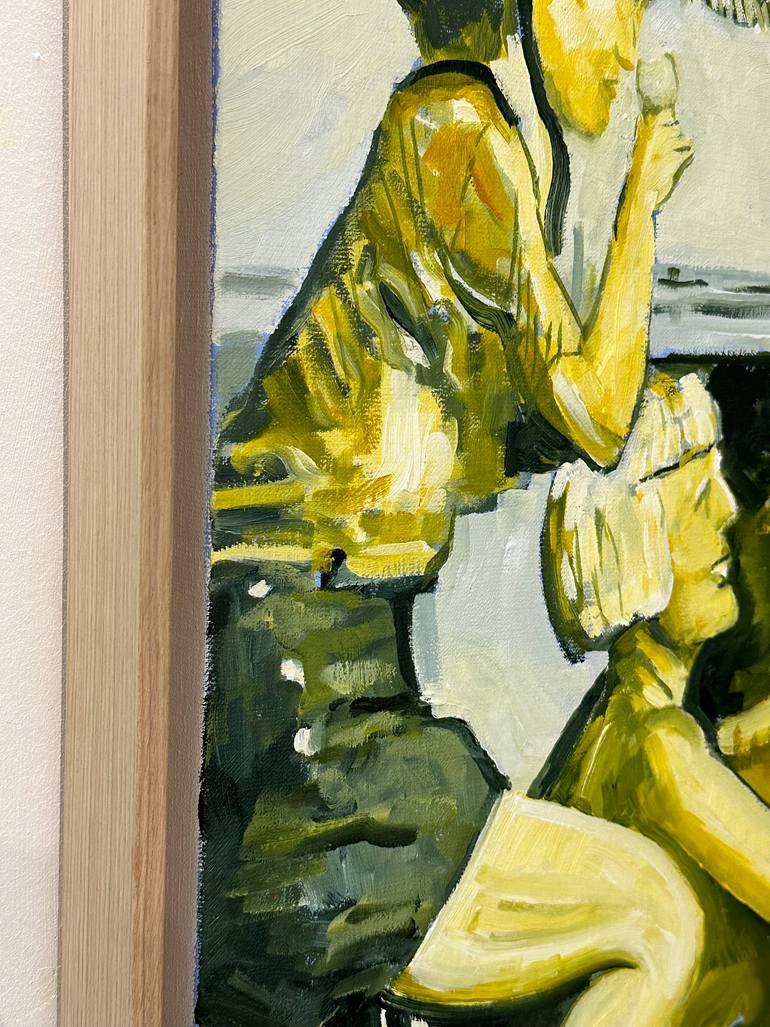Original Figurative Beach Painting by Julien Porisse