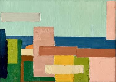 Original Cubism Landscape Paintings by Julien Porisse