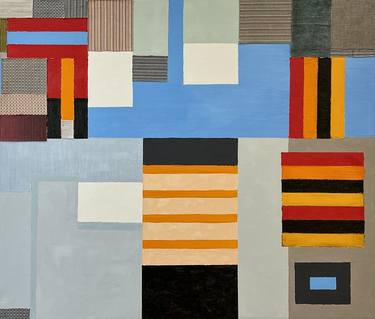 Original Abstract Architecture Paintings by Julien Porisse