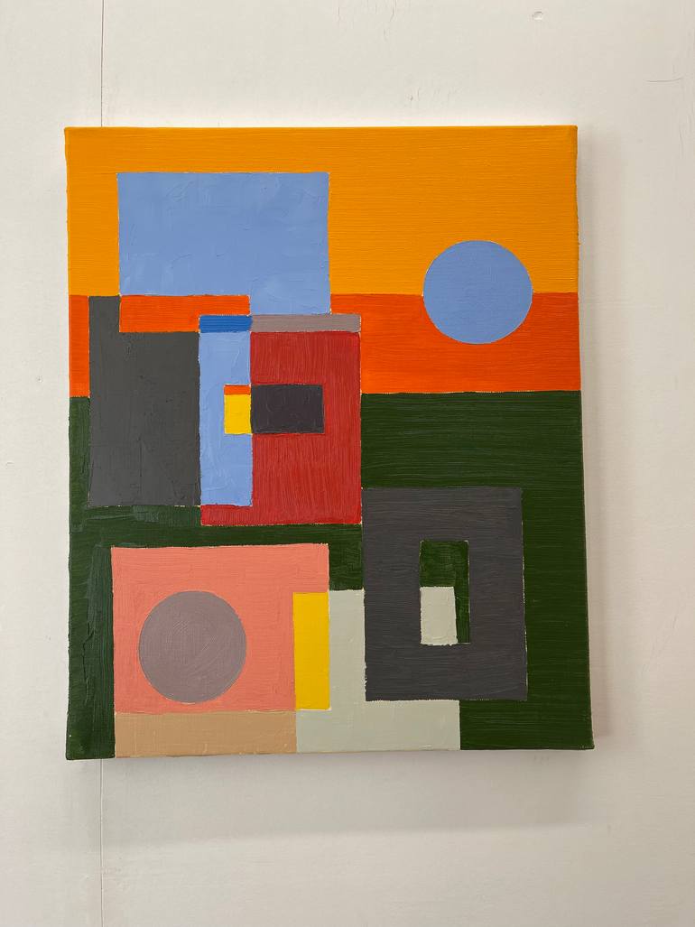 Original Conceptual Landscape Painting by Julien Porisse