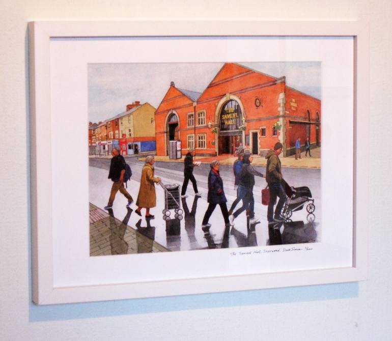 Original Documentary Cities Painting by Dave'S Daughter