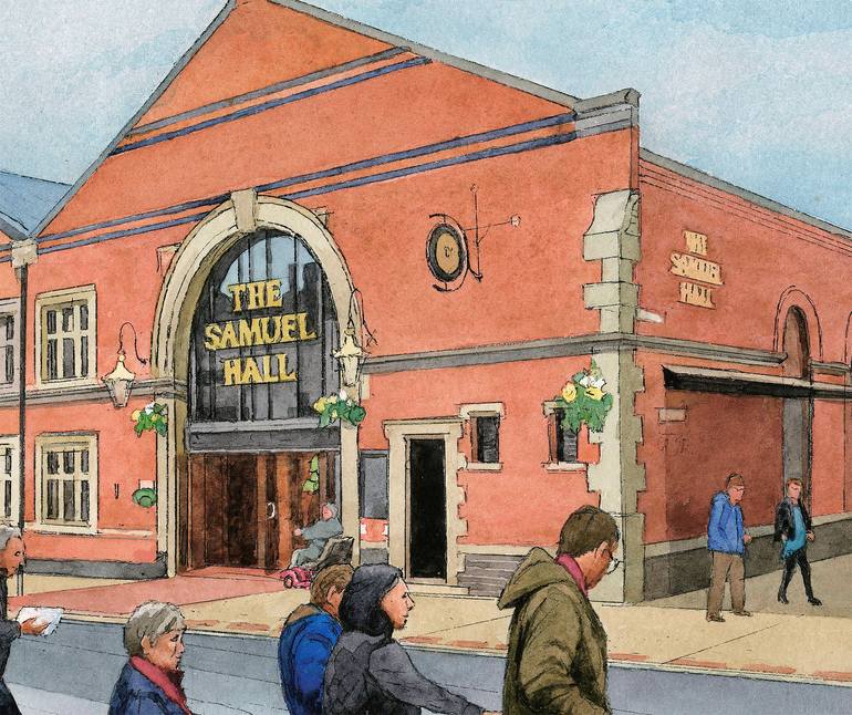 Original Documentary Cities Painting by Dave'S Daughter