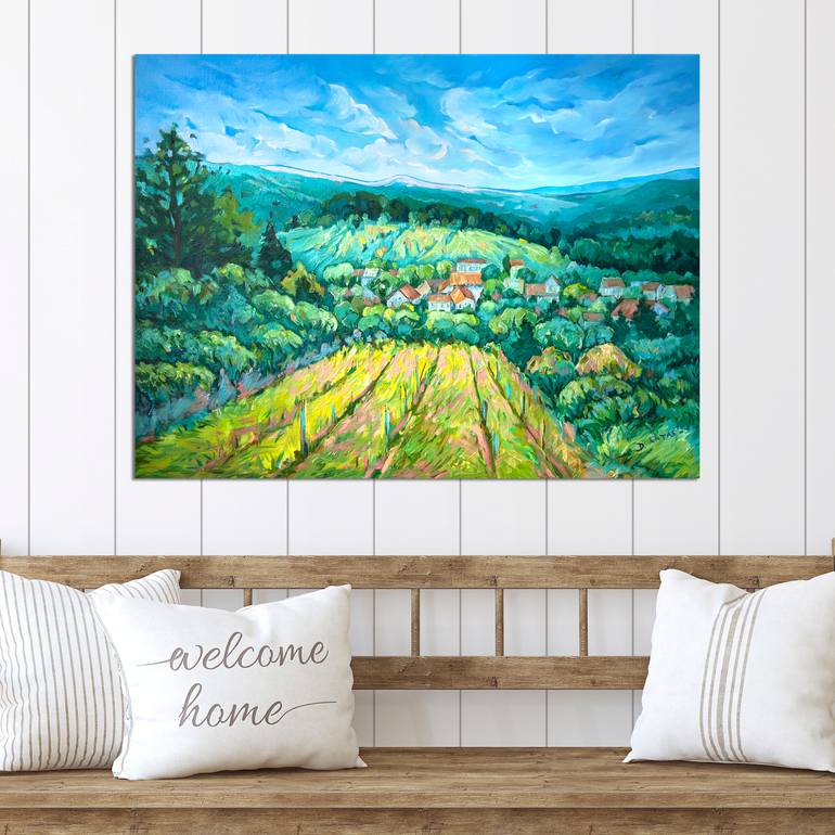 Original Expressionism Landscape Painting by Danuta Antas-WoźNiewska