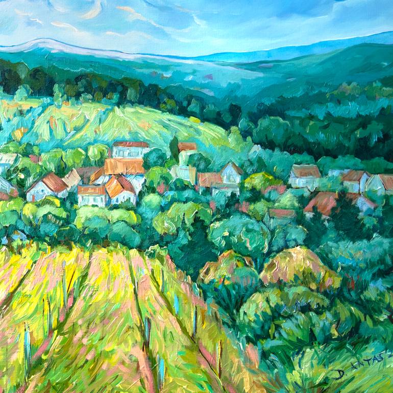 Original Expressionism Landscape Painting by Danuta Antas-WoźNiewska