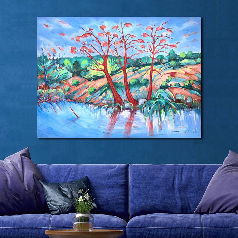 Original Contemporary Landscape Painting by Danuta Antas-Woźniewska