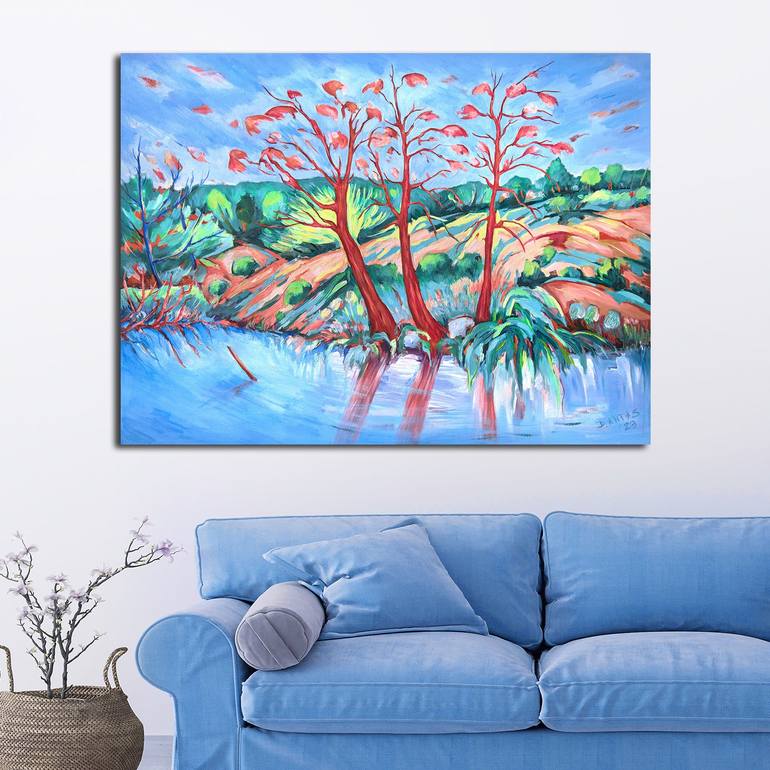 Original Landscape Painting by Danuta Antas-Woźniewska