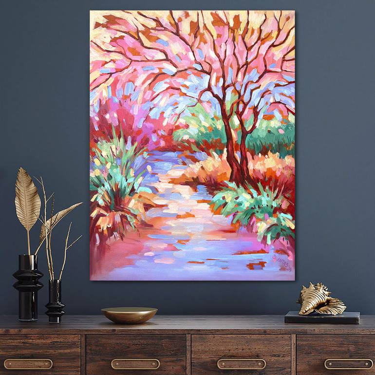 Original Impressionism Landscape Painting by Danuta Antas-WoźNiewska