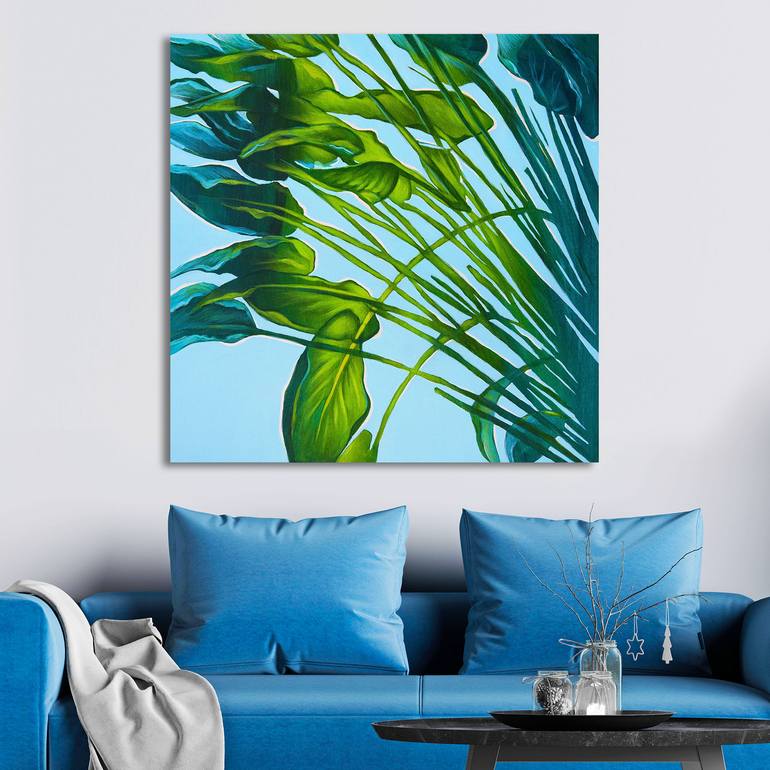 Original Abstract Expressionism Botanic Painting by Danuta Antas-WoźNiewska