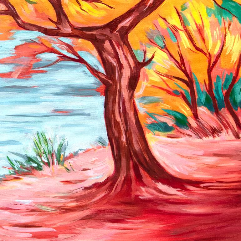 Original Expressionism Beach Painting by Danuta Antas-WoźNiewska