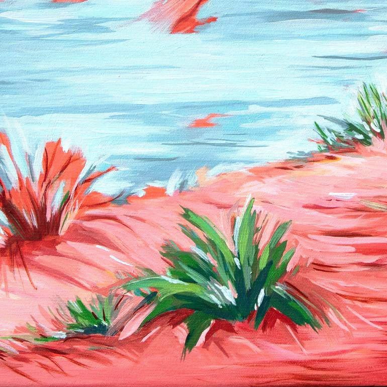 Original Expressionism Beach Painting by Danuta Antas-WoźNiewska