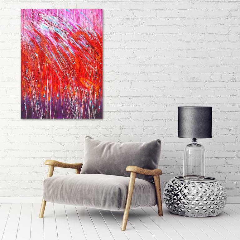 Original Abstract Expressionism Abstract Painting by Danuta Antas-Woźniewska