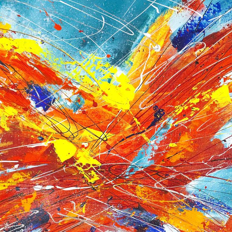 Original Abstract Expressionism Abstract Painting by Danuta Antas-WoźNiewska