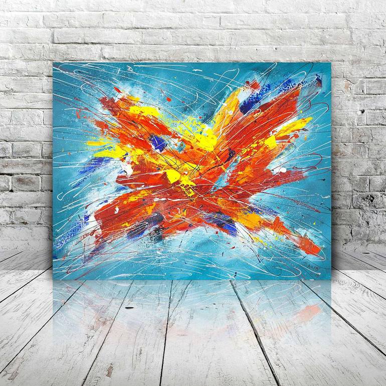 Original Abstract Expressionism Abstract Painting by Danuta Antas-WoźNiewska