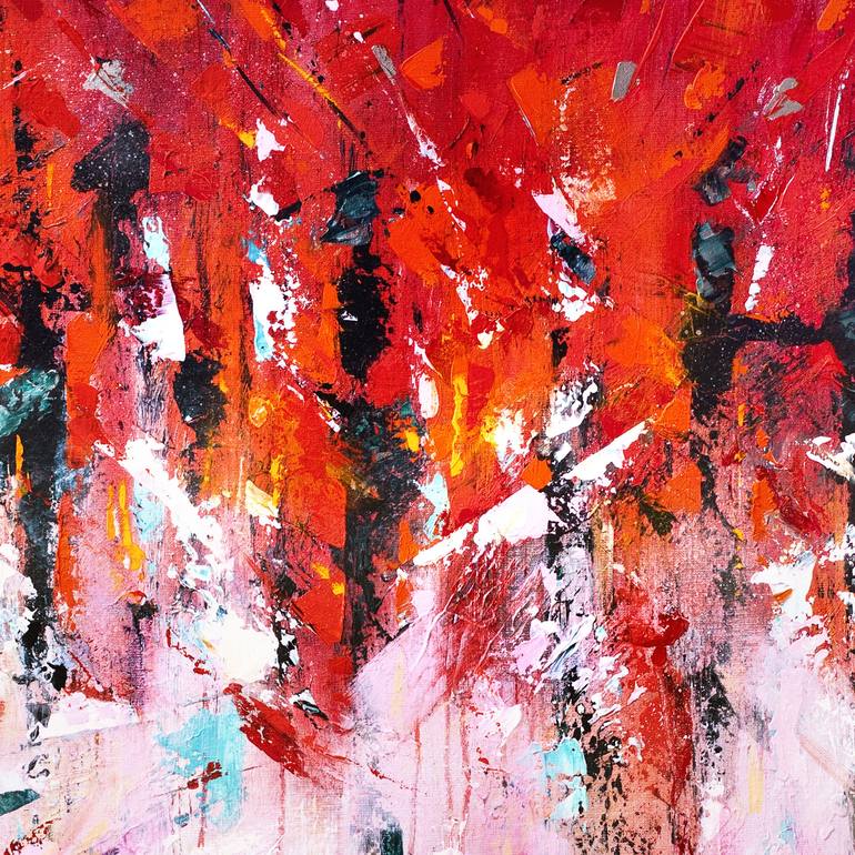 Original Abstract Expressionism Abstract Painting by Danuta Antas-Woźniewska