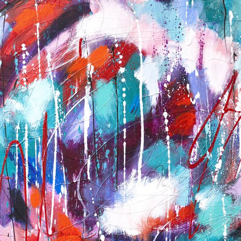 Original Abstract Expressionism Abstract Painting by Danuta Antas-Woźniewska