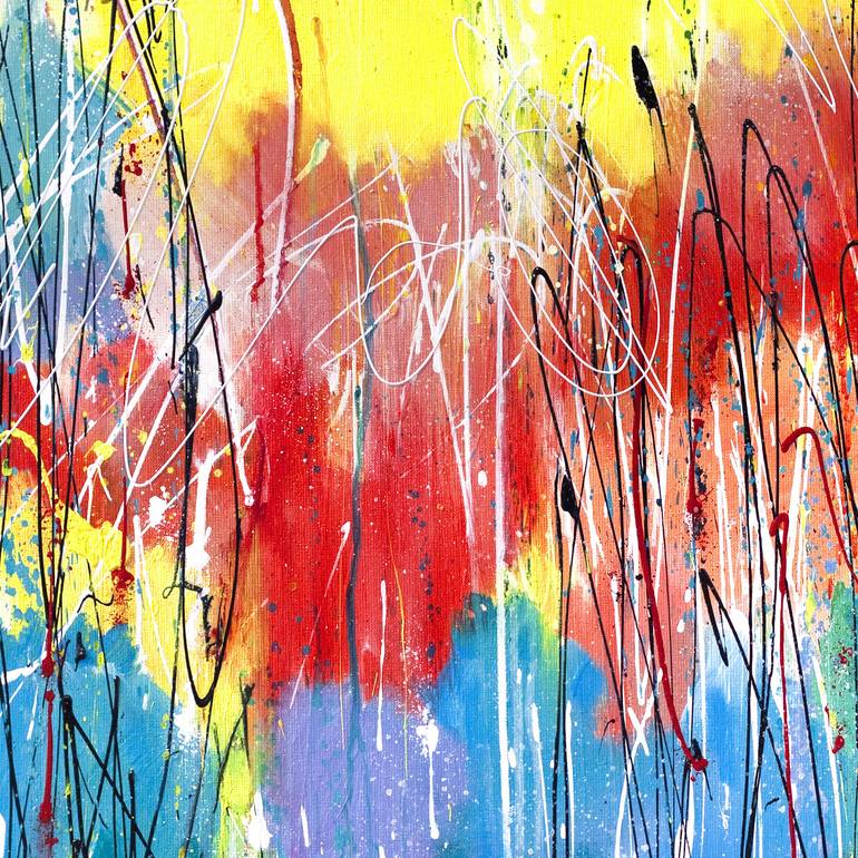 Original Abstract Expressionism Abstract Painting by Danuta Antas-WoźNiewska