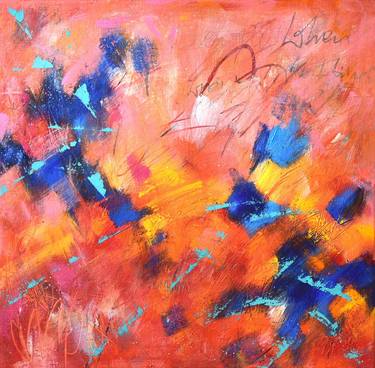 Original Abstract Expressionism Abstract Paintings by Danuta Antas-Woźniewska