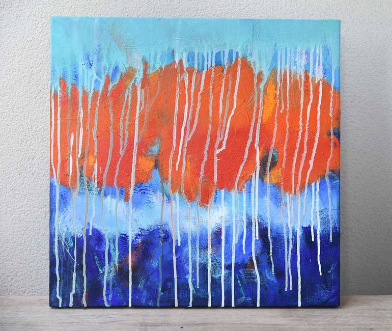 Original Abstract Expressionism Abstract Painting by Danuta Antas-Woźniewska