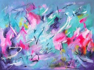 Original Abstract Expressionism Abstract Paintings by Danuta Antas-Woźniewska