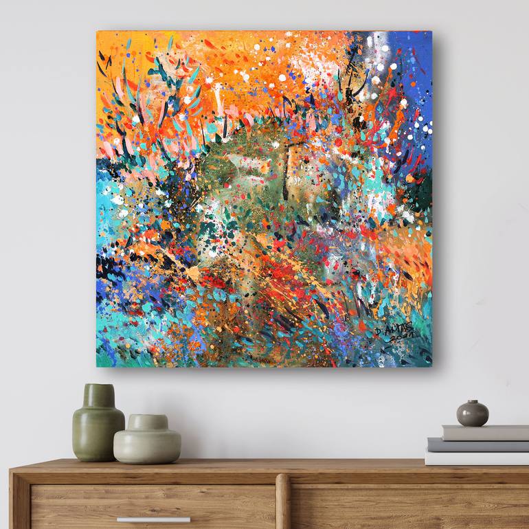 Original Abstract Expressionism Abstract Painting by Danuta Antas-WoźNiewska