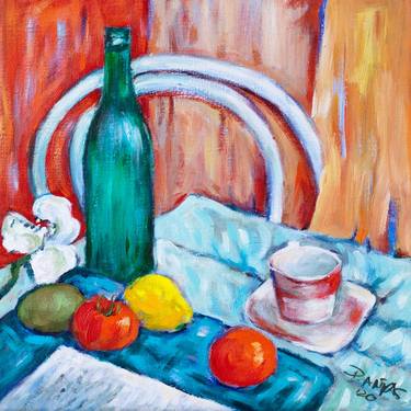 Original Expressionism Still Life Paintings by Danuta Antas-Woźniewska