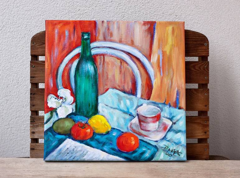 Original Expressionism Still Life Painting by Danuta Antas-Woźniewska