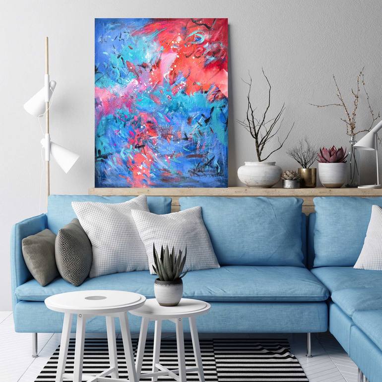 Original Abstract Expressionism Abstract Painting by Danuta Antas-WoźNiewska