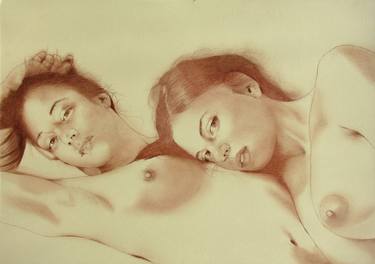 Original Nude Drawings by Gianfranco Fusari