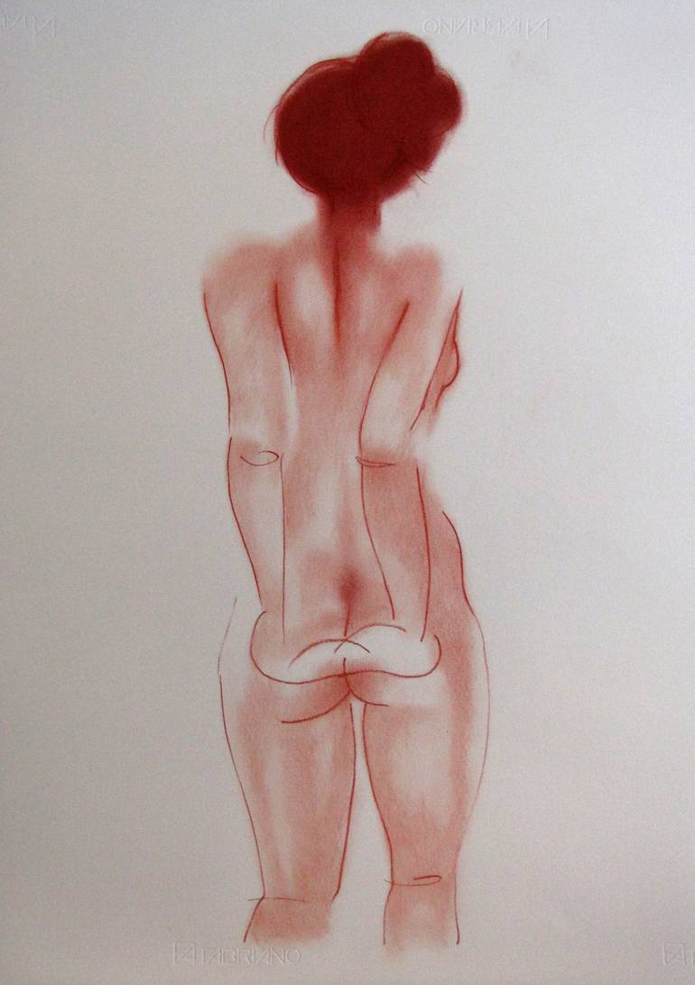Mom Porn Art Illustration - Nude #A866 Drawing by Gianfranco Fusari | Saatchi Art