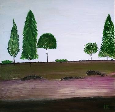 Original Abstract Landscape Paintings by Irena Kafkova