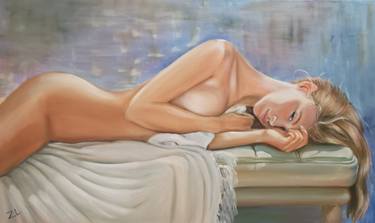 Original Realism Women Painting by Lili Znak