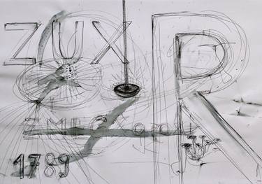 Original Abstract Drawings by Wilhelm Roseneder