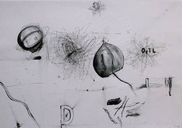 Original Abstract Expressionism Abstract Drawings by Wilhelm Roseneder