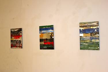 Original Conceptual Abstract Painting by Wilhelm Roseneder
